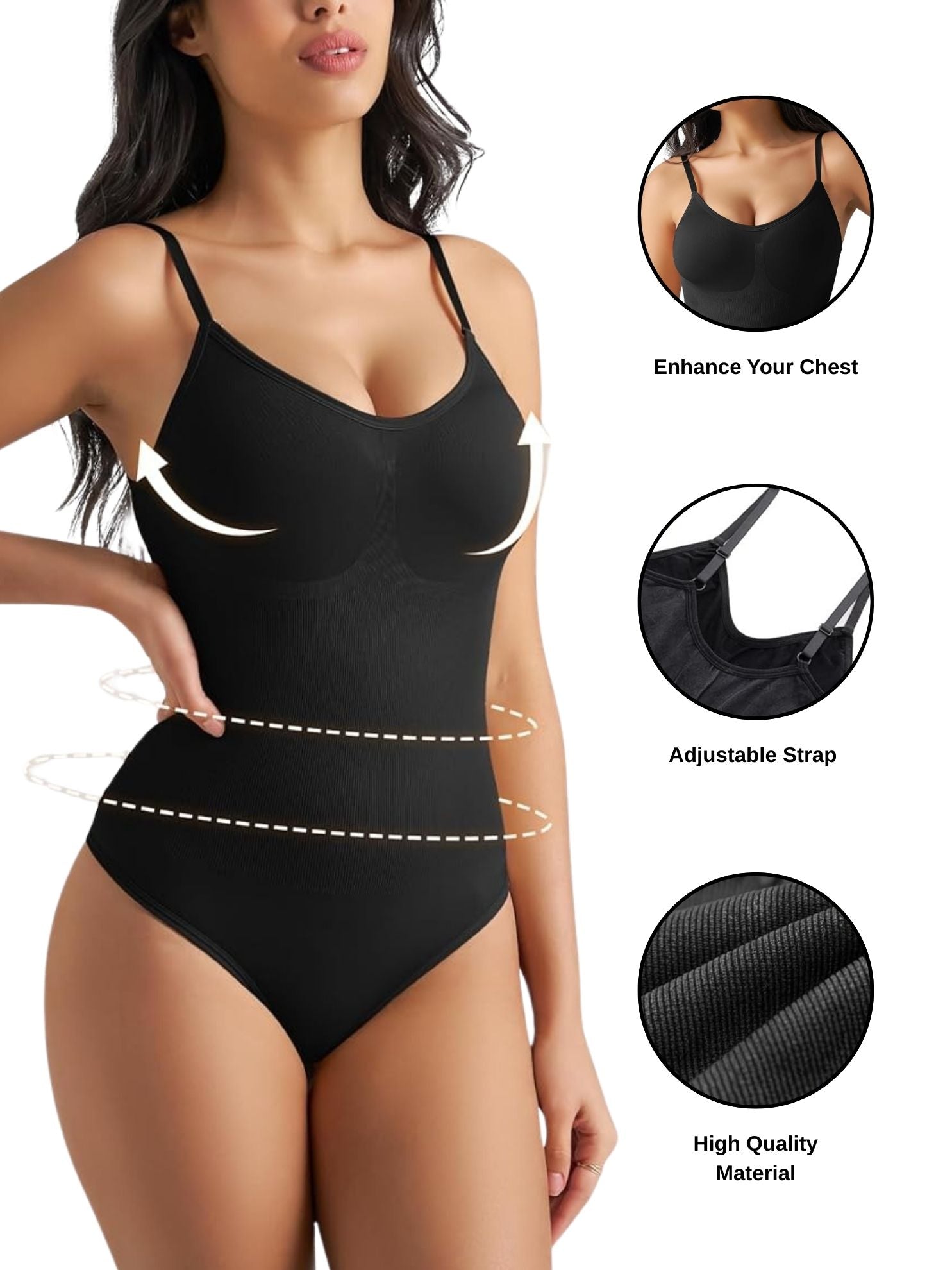 CareDone Women Shapewear Tummy Control Bodysuit