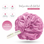 Caredone Body Scrubber & Shower Loofah Sponge – For Men, Women & Kids, Round Sponge Loofa