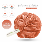 Caredone Body Scrubber & Shower Loofah Sponge – For Men, Women & Kids, Round Sponge Loofa