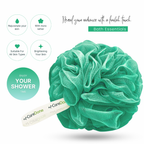 Caredone Body Scrubber & Shower Loofah Sponge – For Men, Women & Kids, Round Sponge Loofa