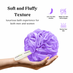 Caredone Body Scrubber & Shower Loofah Sponge – For Men, Women & Kids, Round Sponge Loofa