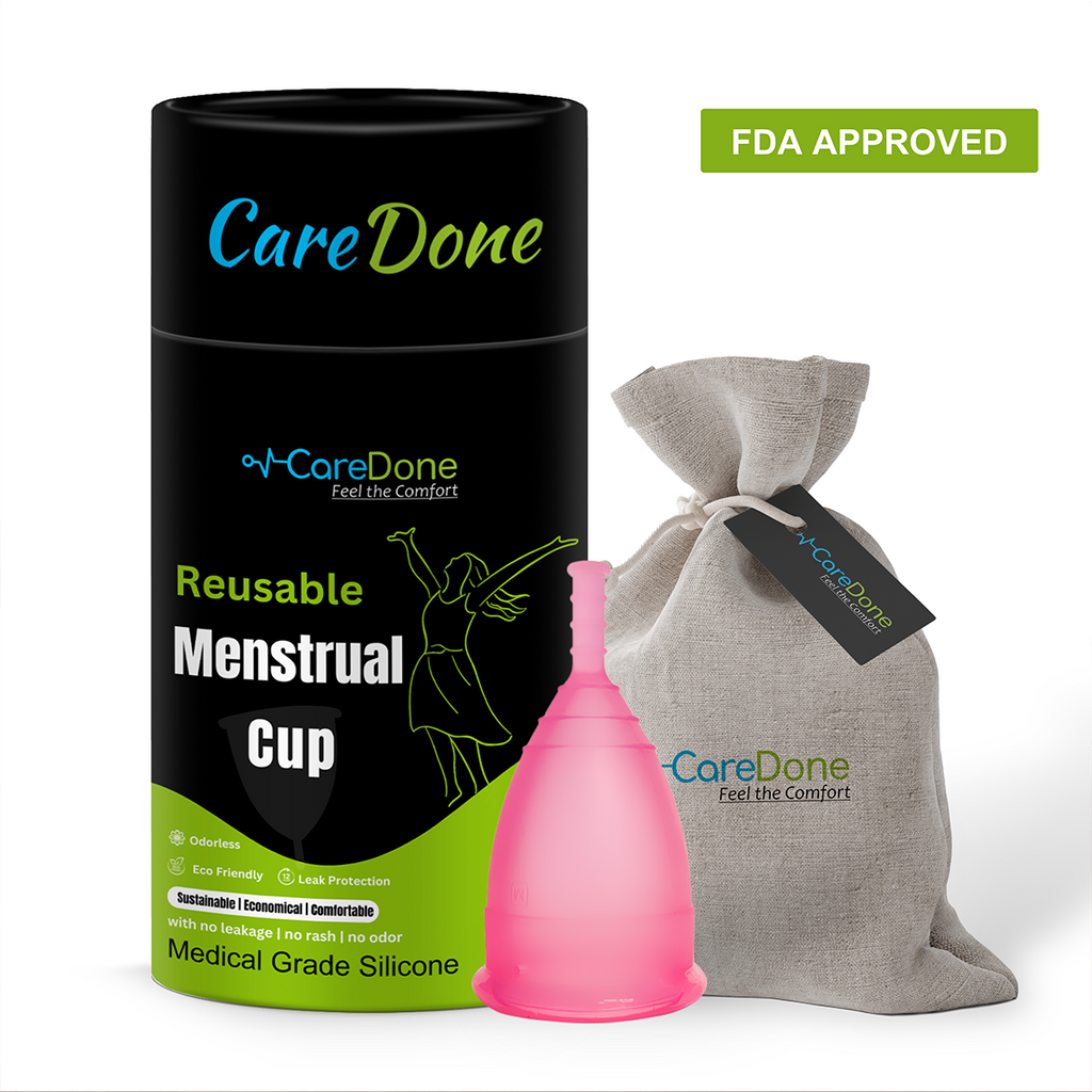 CareDone Reusable Menstrual Cup – Medical Grade Silicone Period Cup