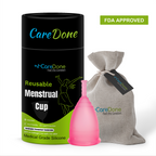 CareDone Reusable Menstrual Cup – Medical Grade Silicone Period Cup