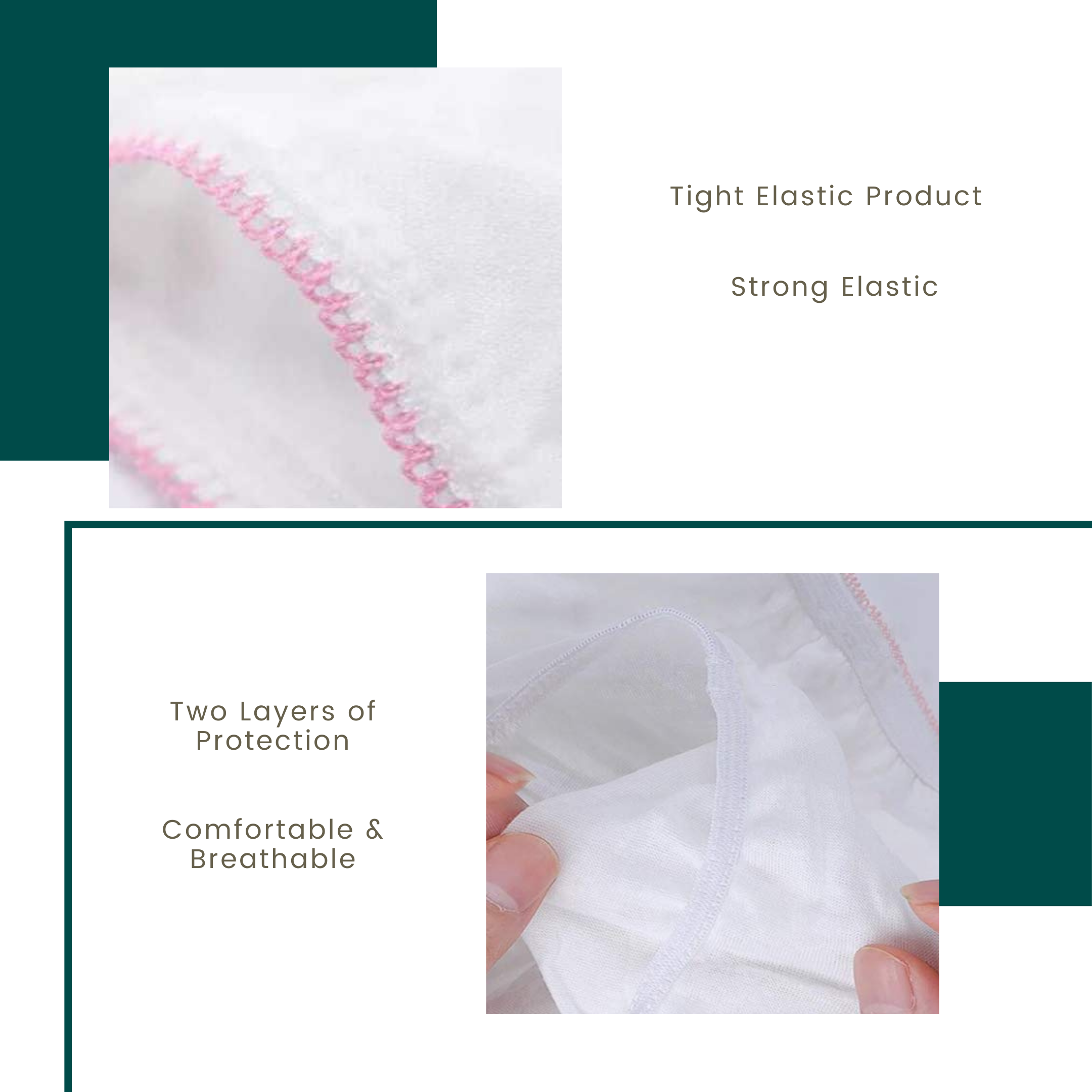 CareDone Disposable Cotton Underwear for Women- Use & Throw (Pack of 10)
