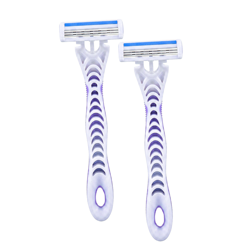 CareDone Women's Body Razor, Triple Blade, Smooth Handle, Gentle Care
