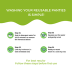 CareDone High-Rise Leak-Proof Absorbent Underwear – Rash-Free Protection