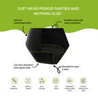 CareDone High-Rise Leak-Proof Absorbent Underwear – Rash-Free Protection
