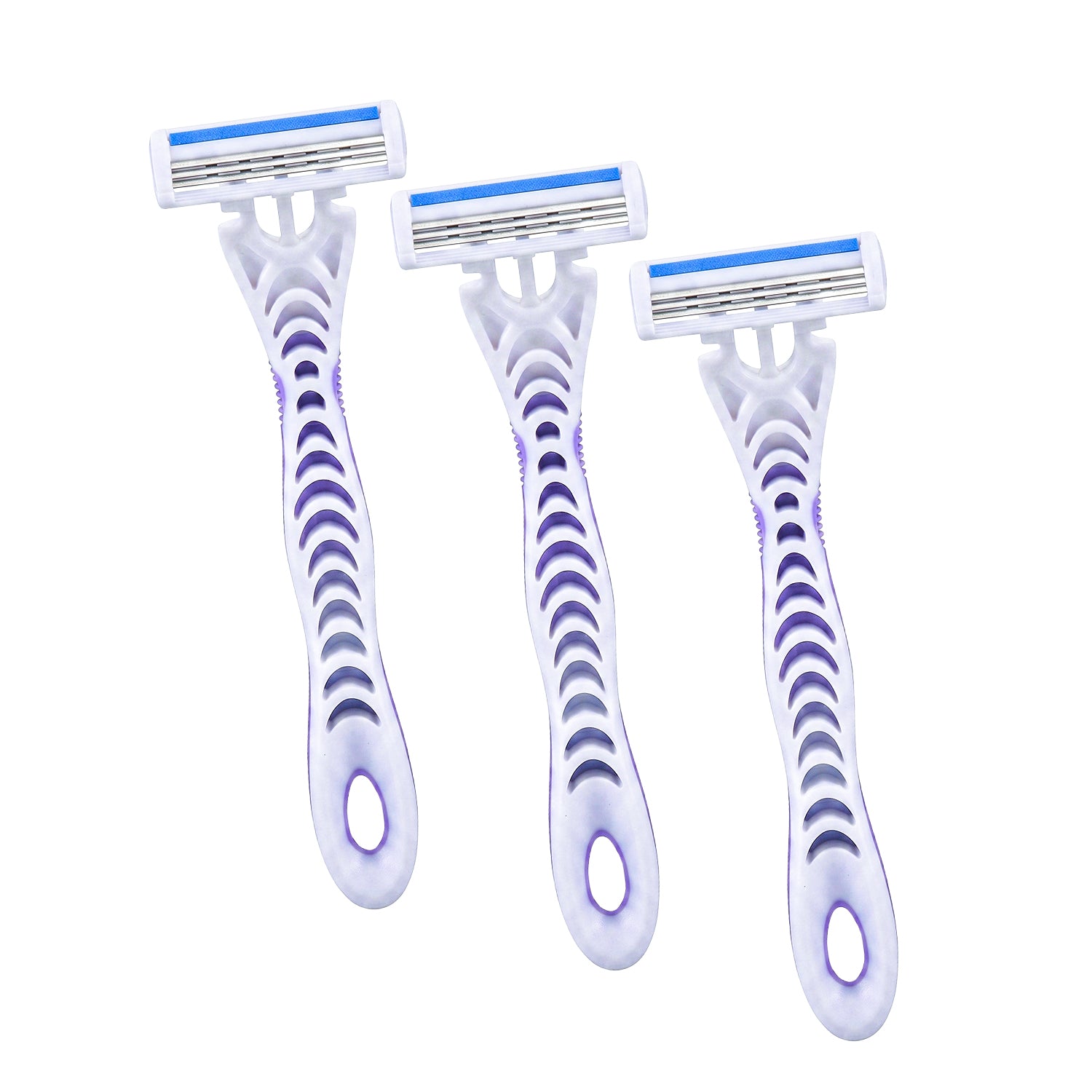 CareDone Women's Body Razor, Triple Blade, Smooth Handle, Gentle Care