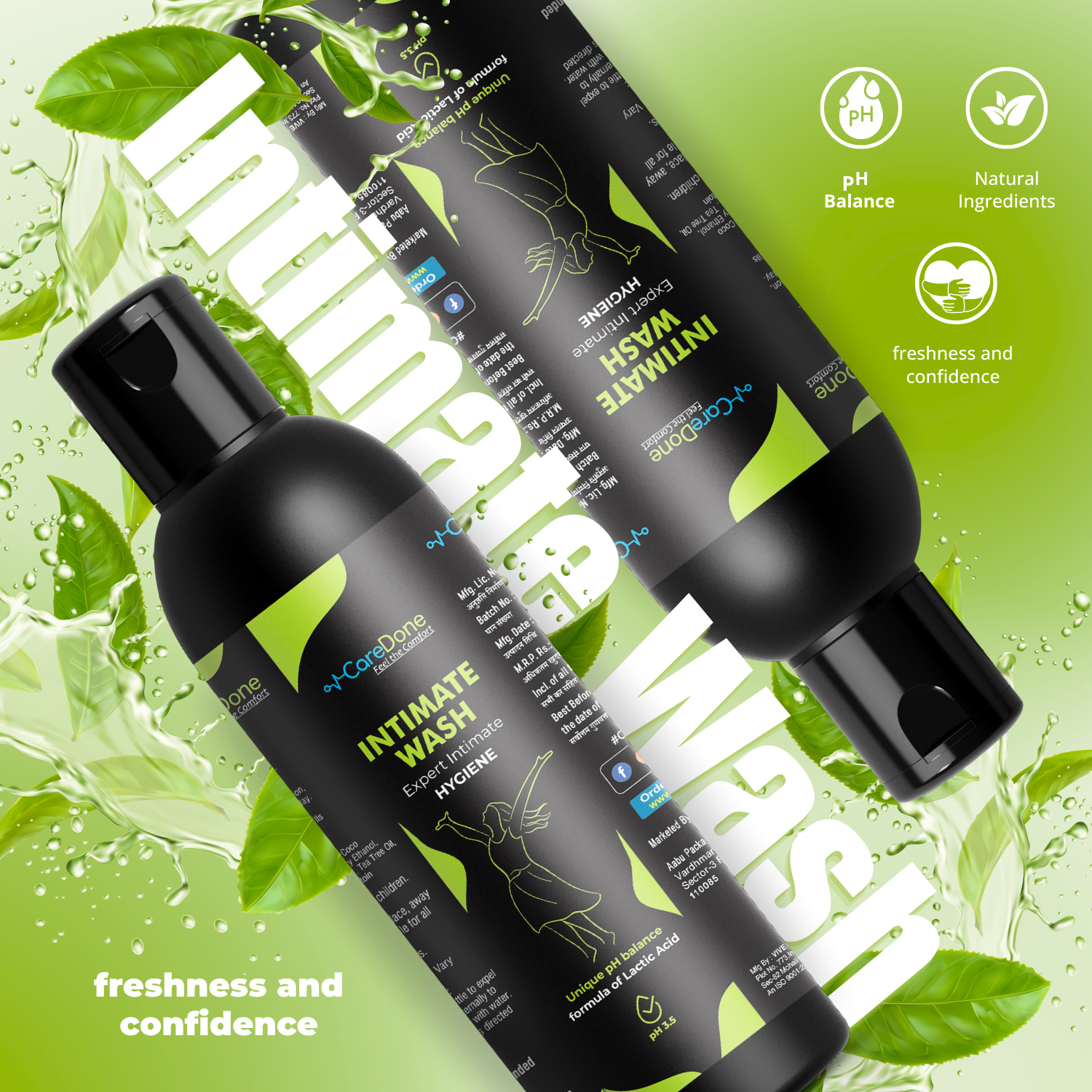 CareDone Effective Intimate Wash – Gentle Daily Hygiene (100ml)