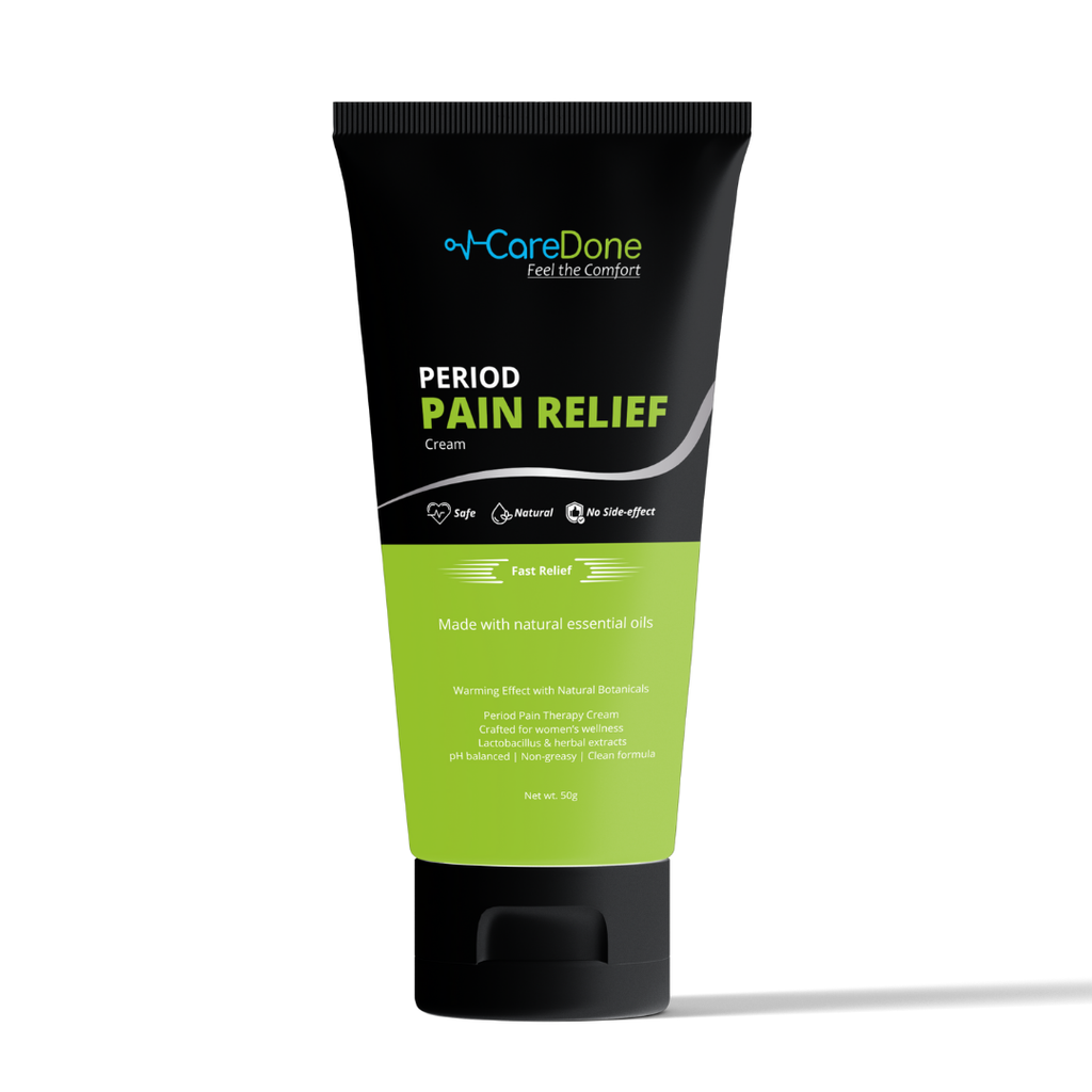 CareDone Period Relief Cream – Natural, Skin-Friendly Pain Relief