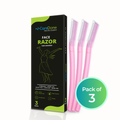 Caredone Face Razor for Painfree Facial Hair Removal (3 Units)