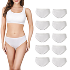 CareDone Disposable Cotton Underwear for Women- Use & Throw (Pack of 10)