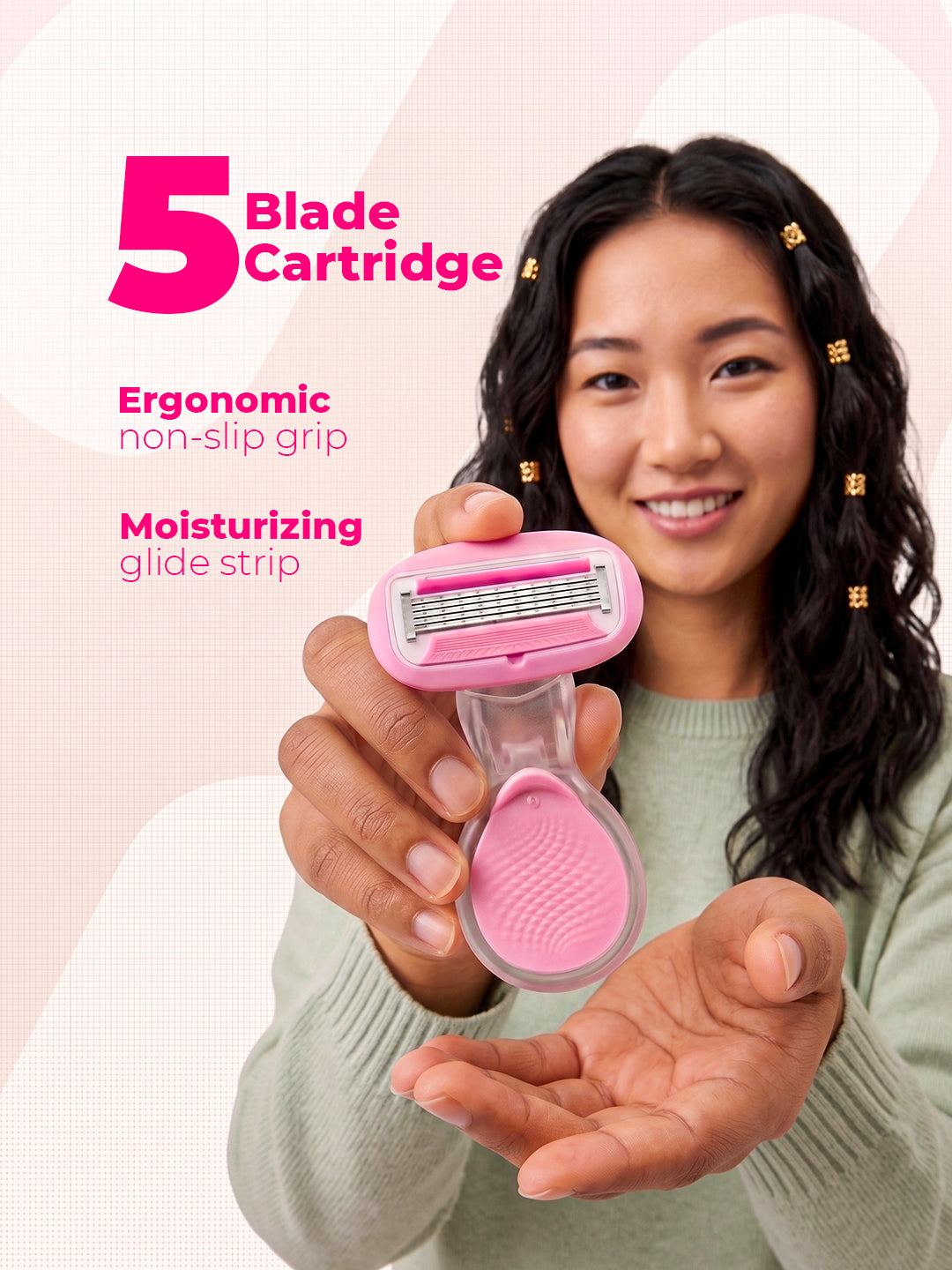 Caredone Portable Body Hair Razor – Smooth & Gentle Shaving, Perfect for Travel