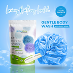 Caredone Body Scrubber & Shower Loofah Sponge – For Men, Women & Kids, Round Sponge Loofa